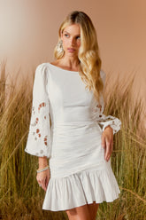 VESTIDO CURTO RICHELIEU MANGA COLEÇÃO VERÃO 26